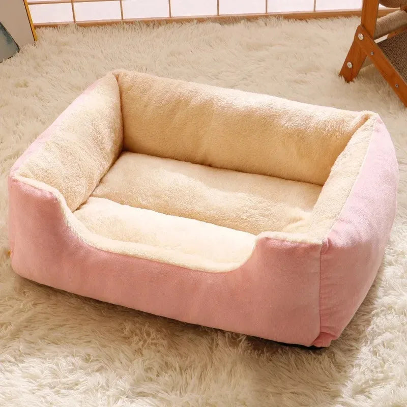 Bed Cats Square Cat's house Cat Sofa Soft Removable for Cat and Small Animals House for Cats Pet Beds Furniture Cat Accessories